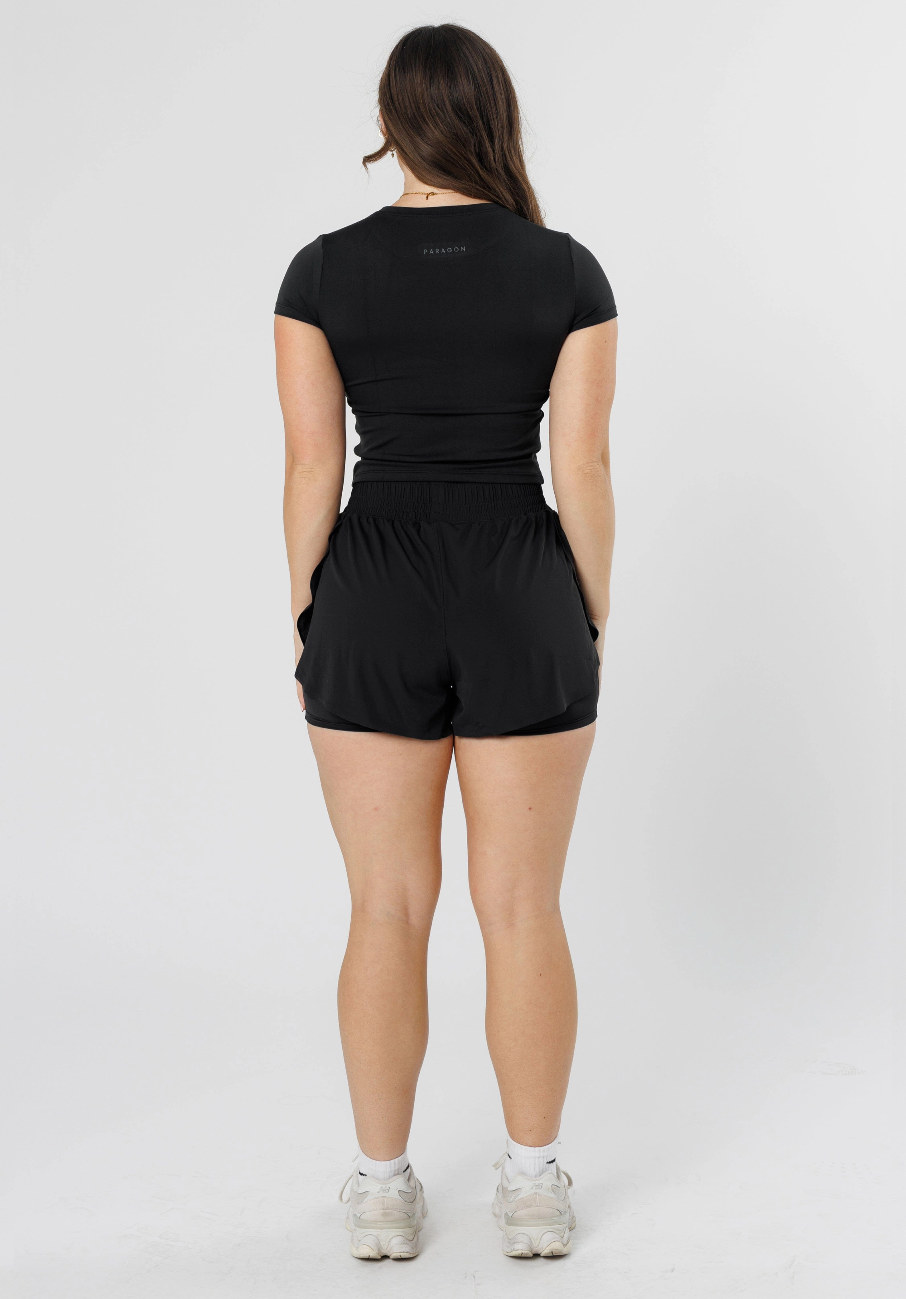 FeatherKnit? Momentum Trackshort Black Fashion Fit Quick Layer Fit