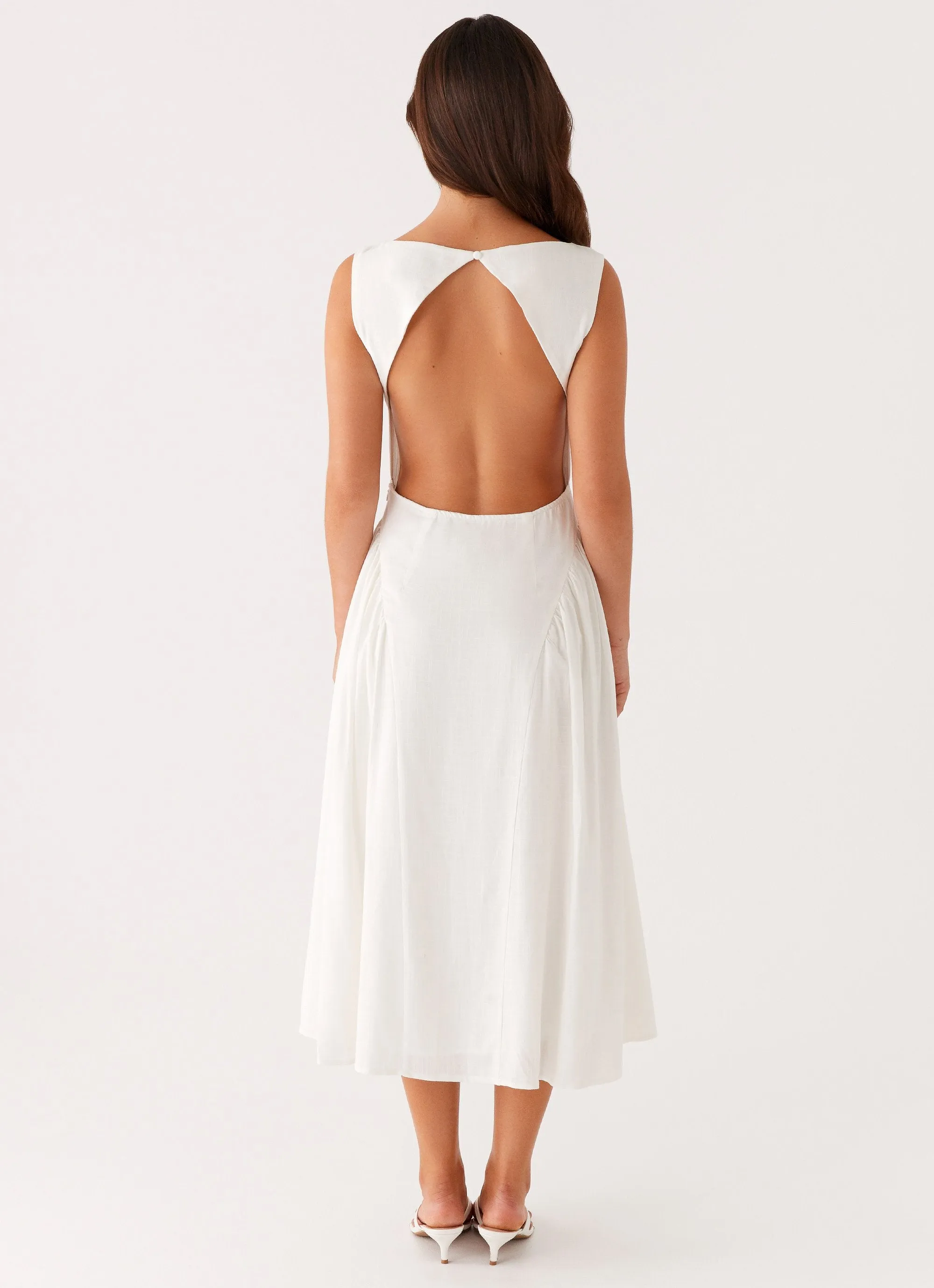 Bold Design Maylah Midi Dress - White