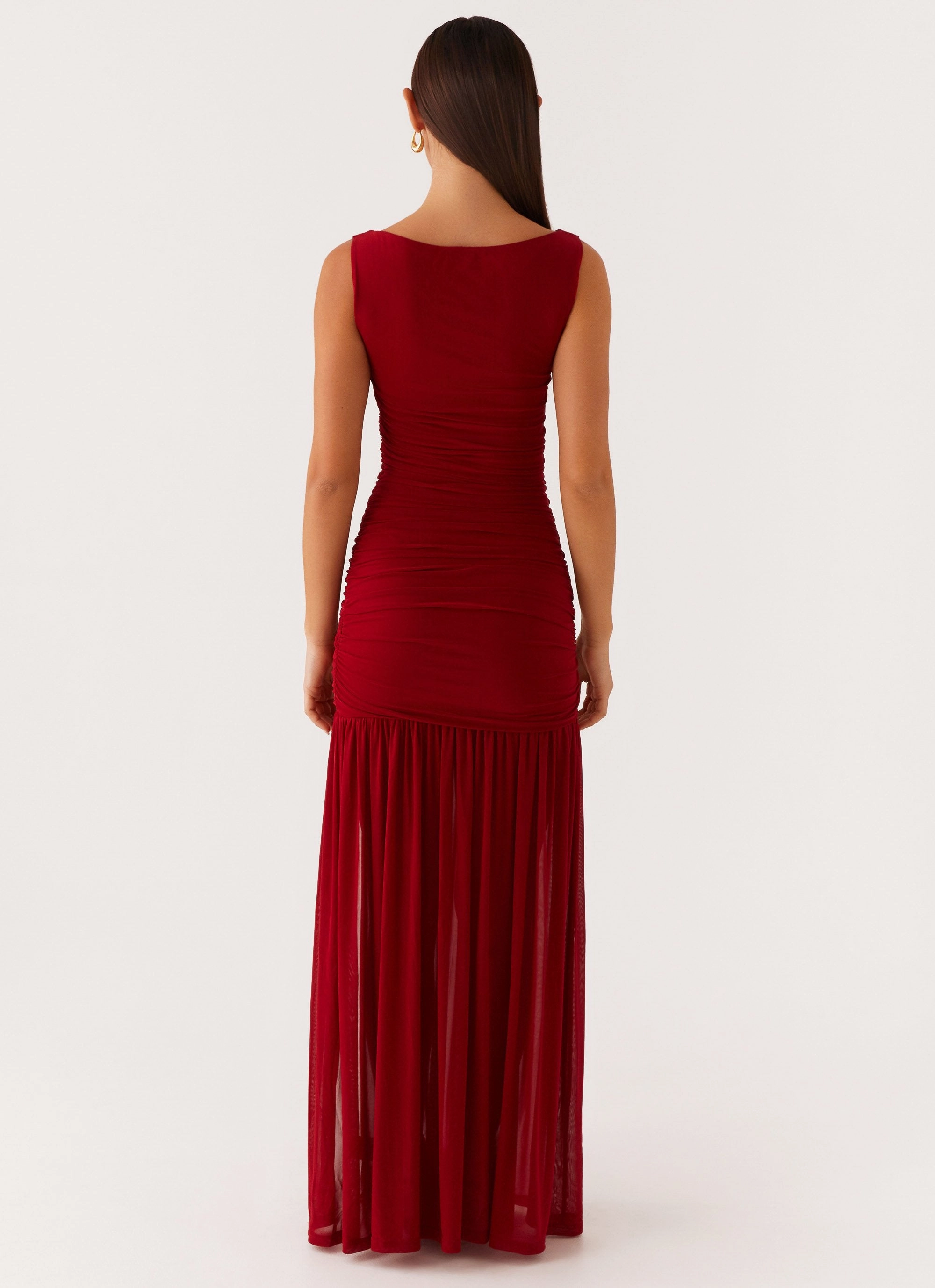 Manon Maxi Dress - Red Sporty-Look