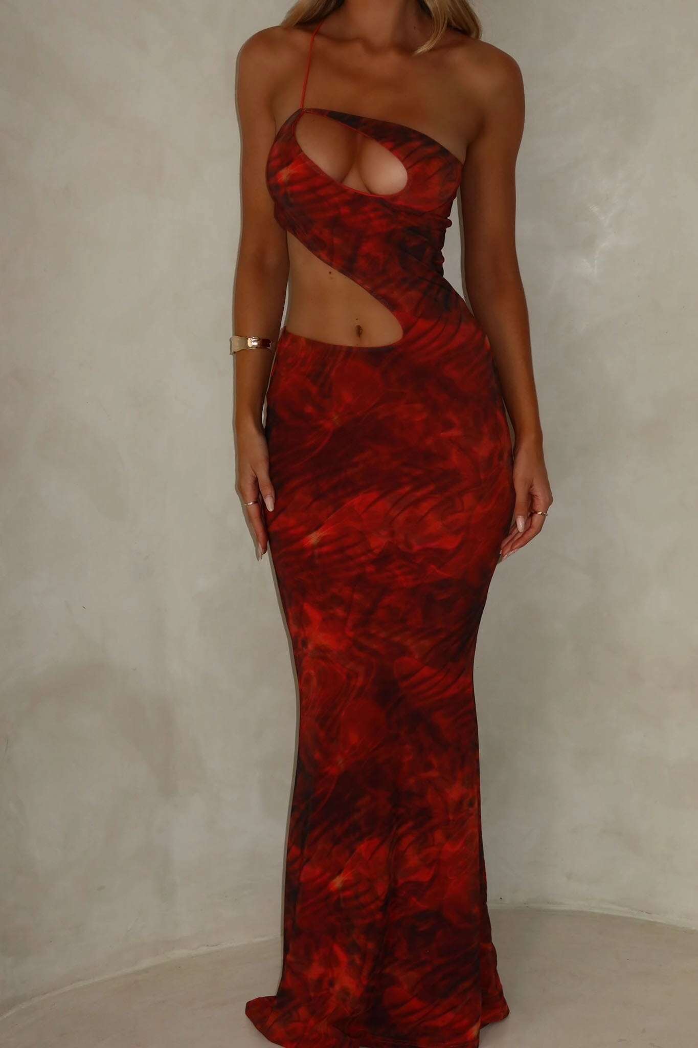 FERN MAXI DRESS ORANGE Smart and Chic Luxe Appeal