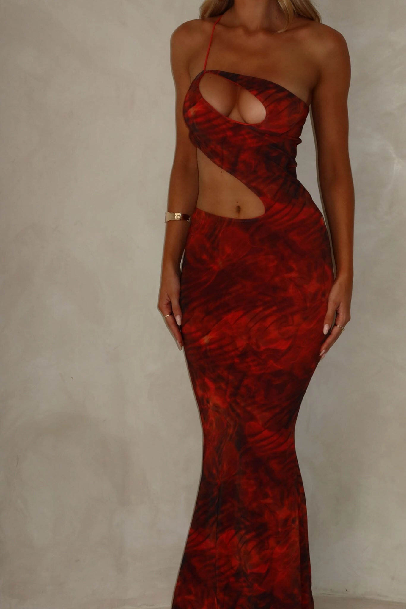 Color Pop FERN MAXI DRESS ORANGE