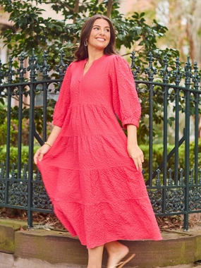Versatile Layering Solid-color FINAL SALE - Cameron Dress | Pink