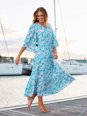 FINAL SALE - Melissa Dress | Sail Away Pink Daytime Mood Timeless Comfort