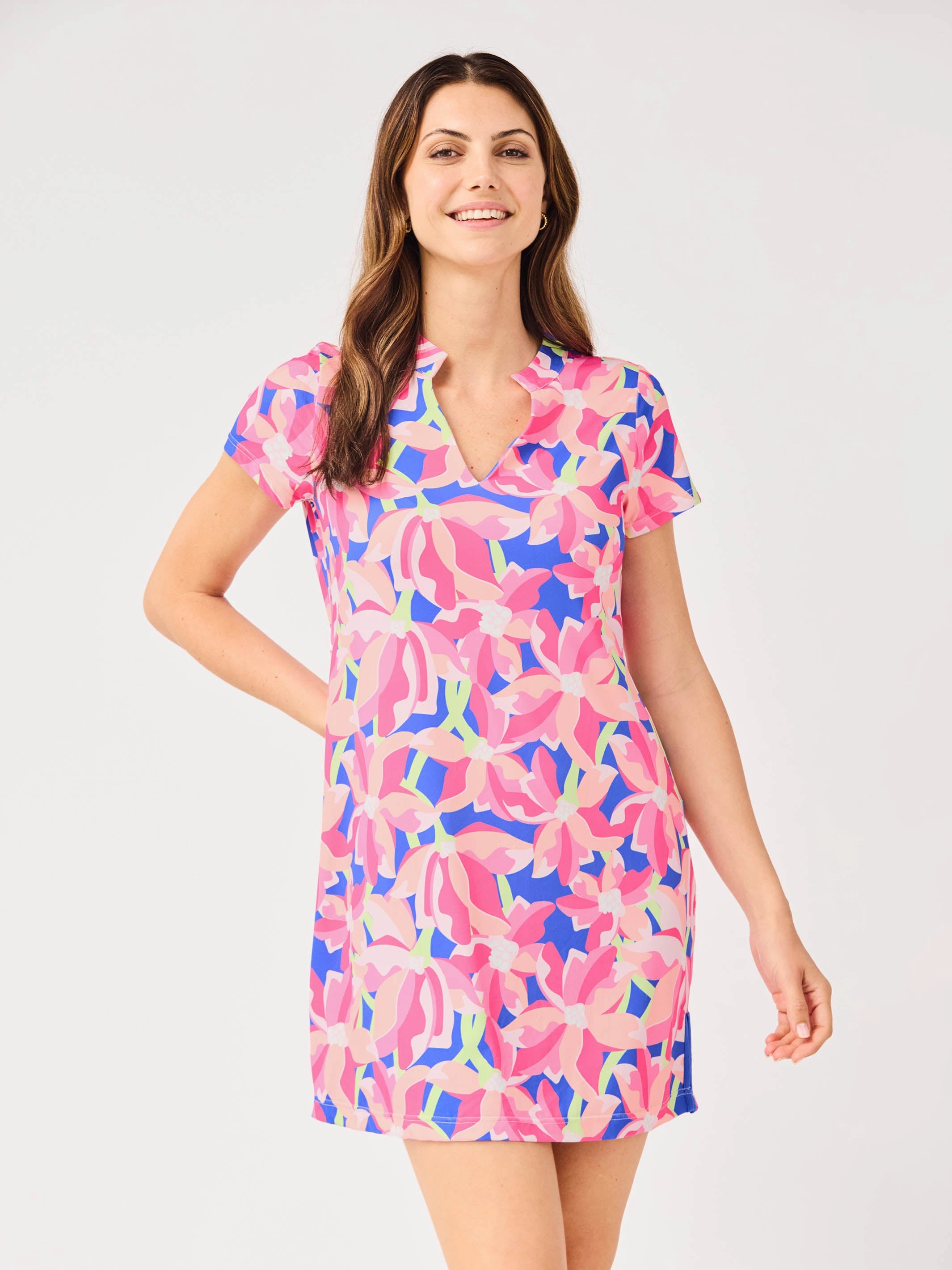 FINAL SALE - Montauk Dress | Botanical Bliss Blue Feminine Touch