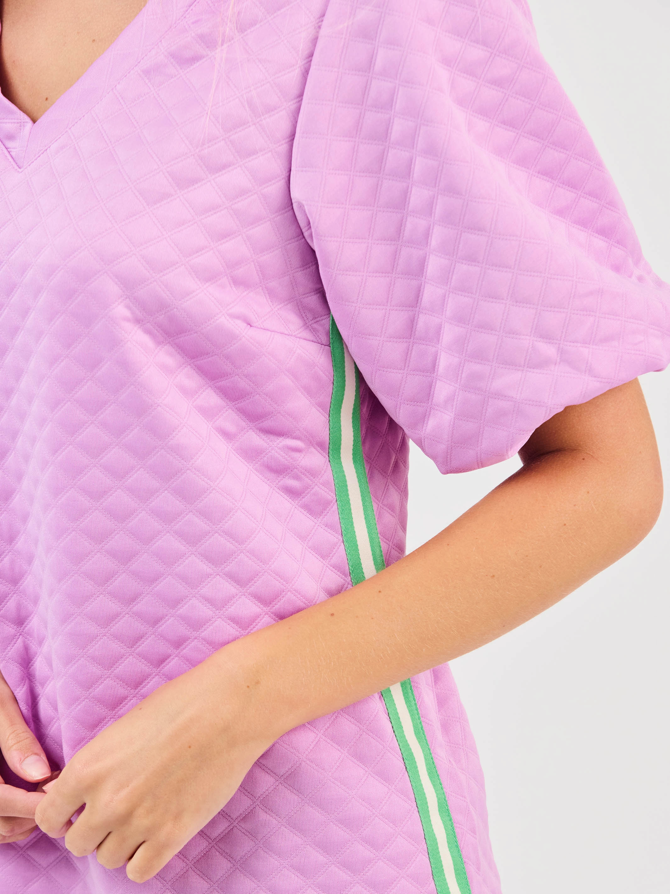 Crinkle Effect Vibrant Form FINAL SALE - Stacey Dress | Orchid