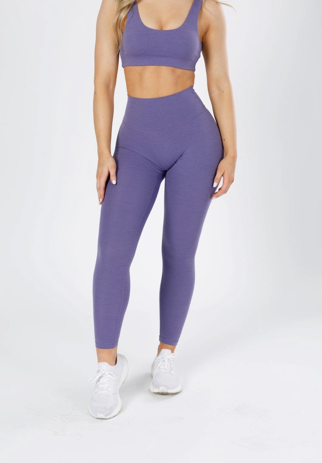 Quick Dry Weekend Trip Sleek Wearable Reluna Spacedye Original Sculptseam? Legging Purple Static