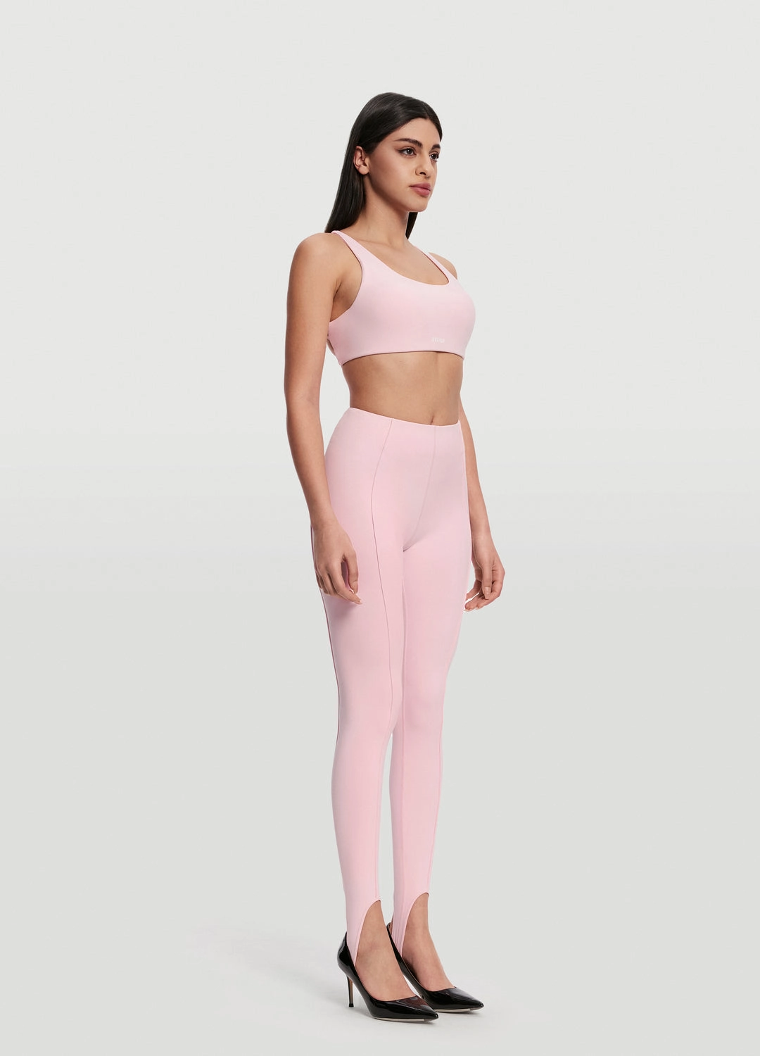 4 Way Stretch Fabric High-Rise Stirrup Leggings