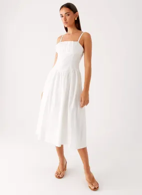 Perfect Shape Phillipa Midi Dress - White