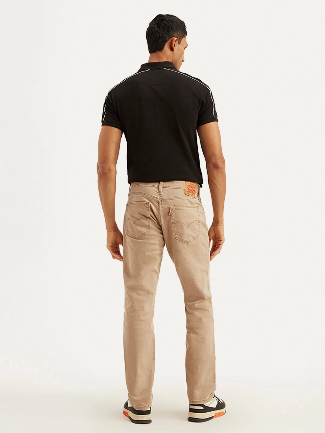 Evening Stroll Comfy Flattering Fit Men's 541 Beige Athletic Tapered Fit Mid Rise Jeans