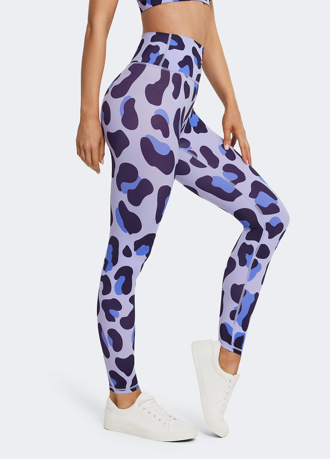 High-Waisted Leopard Leggings Fit Boost Shape Retention