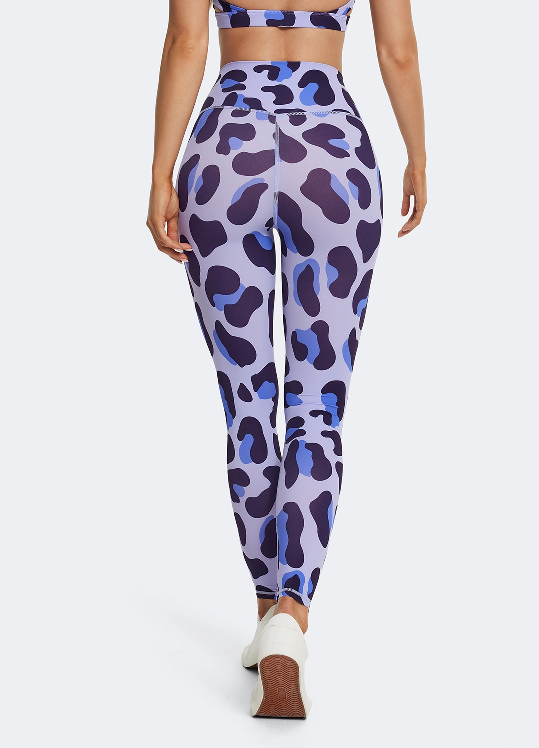 High-Waisted Leopard Leggings Petite Size Non See