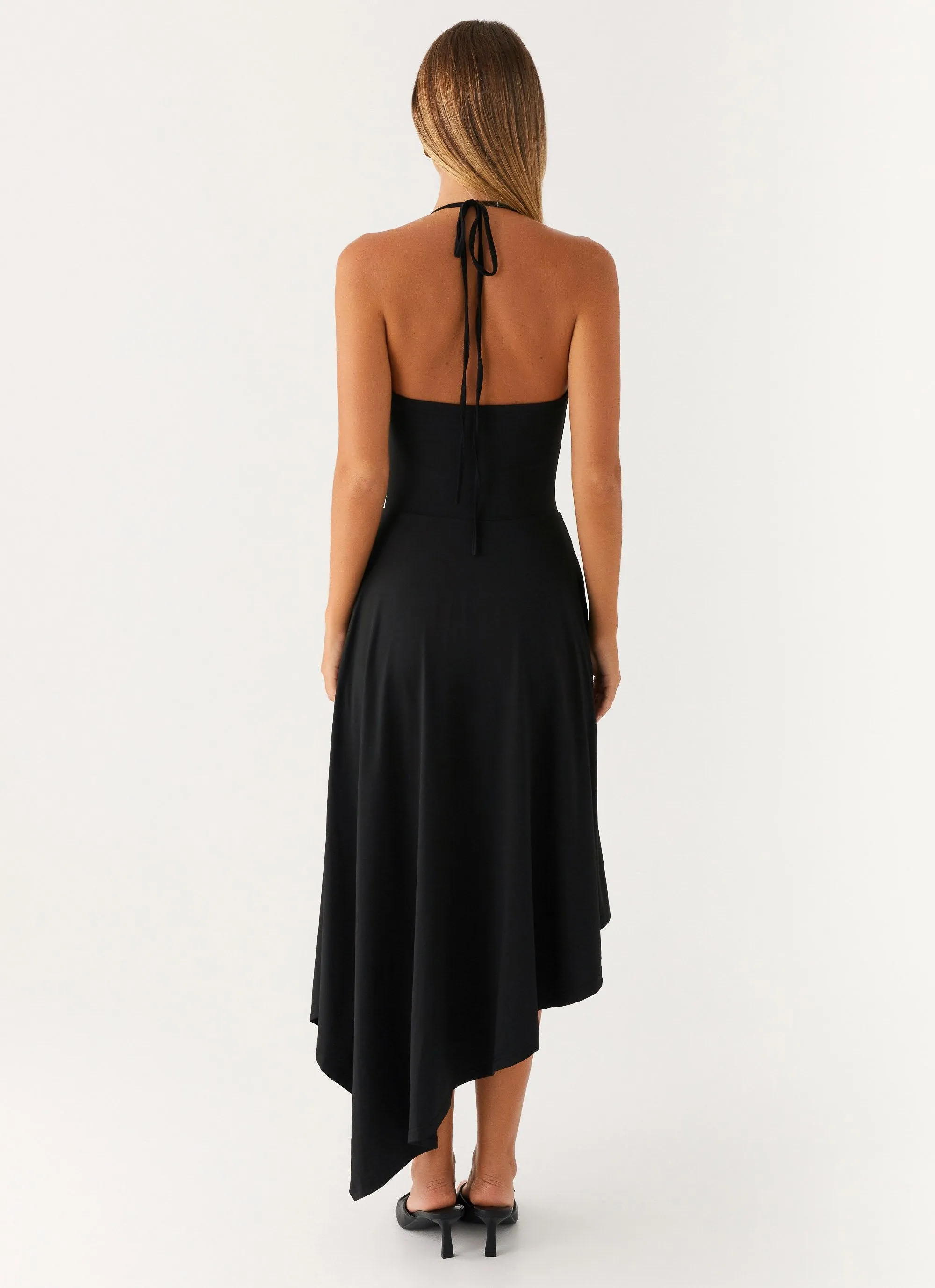 Vena Beaded Midi Dress - Black Weekend Fresh ComfortFitDesign