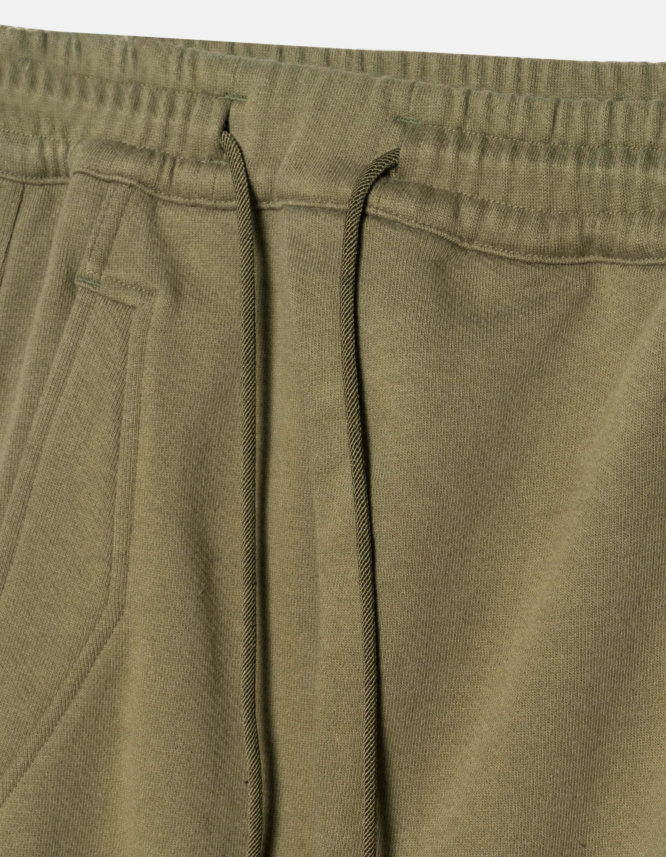 7091 Bering Strait Embroidered Asym Sweatpants Olive OG-107F Stretch Motion
