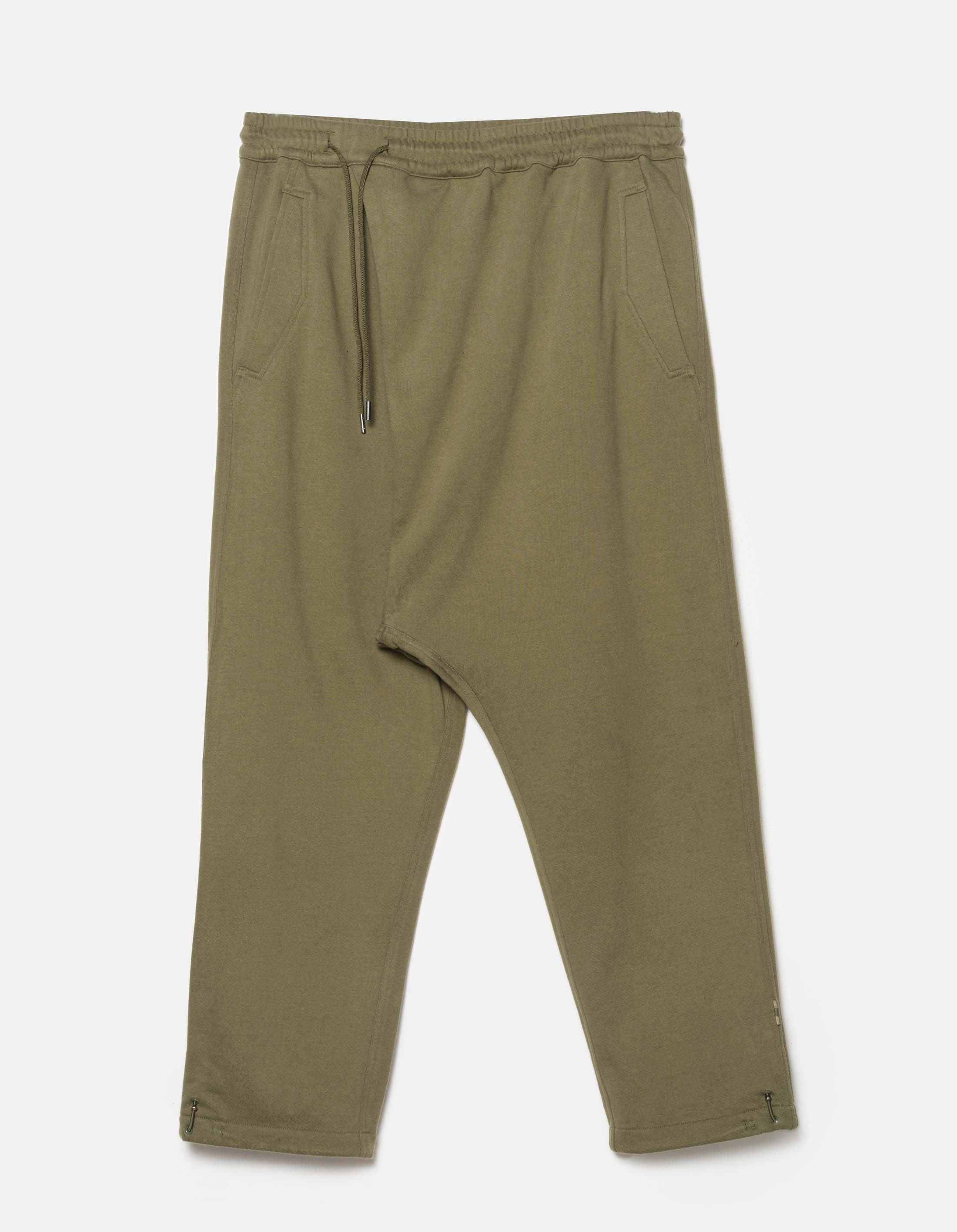 7091 Bering Strait Embroidered Asym Sweatpants Olive OG-107F LowProfileTopstitching Classic Fit