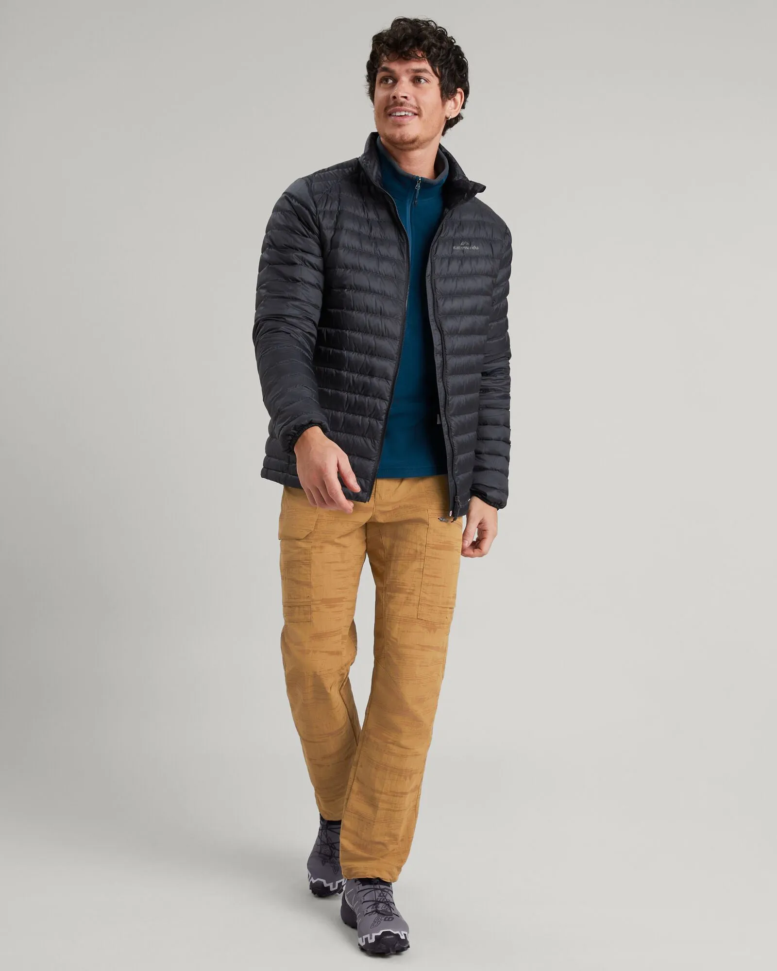 Fade Resistant Dye Men's Heli R Down Jacket - Black Stingray