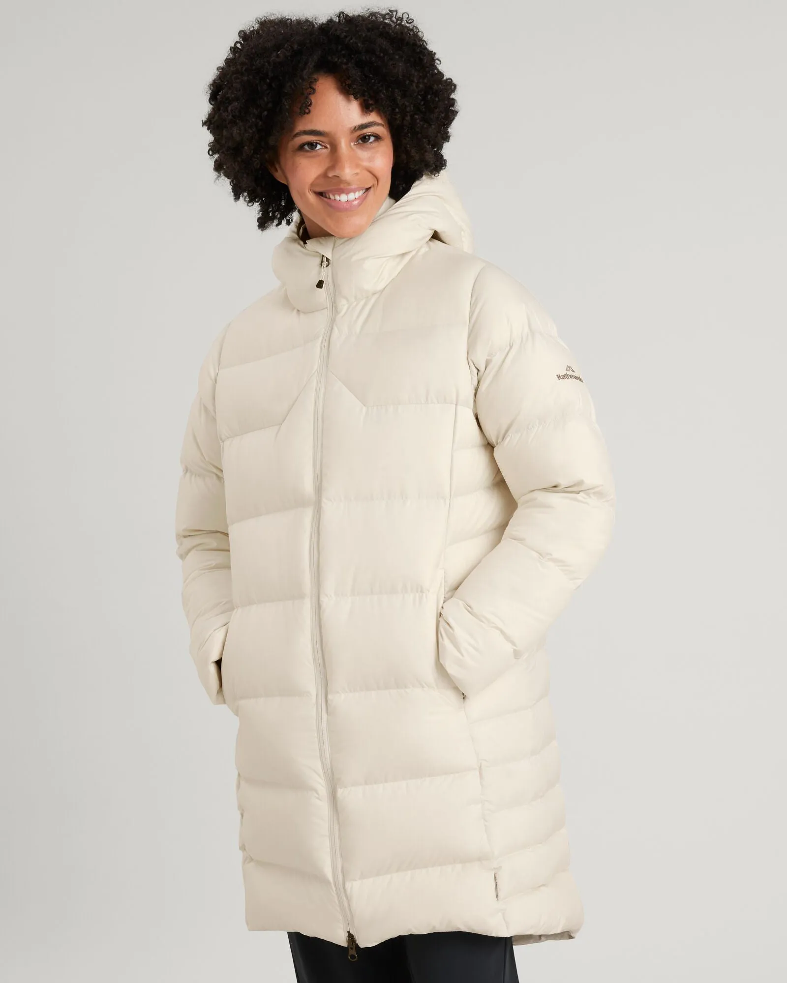 TapedZippers Women's Epiq Down Parka Jacket - Natural