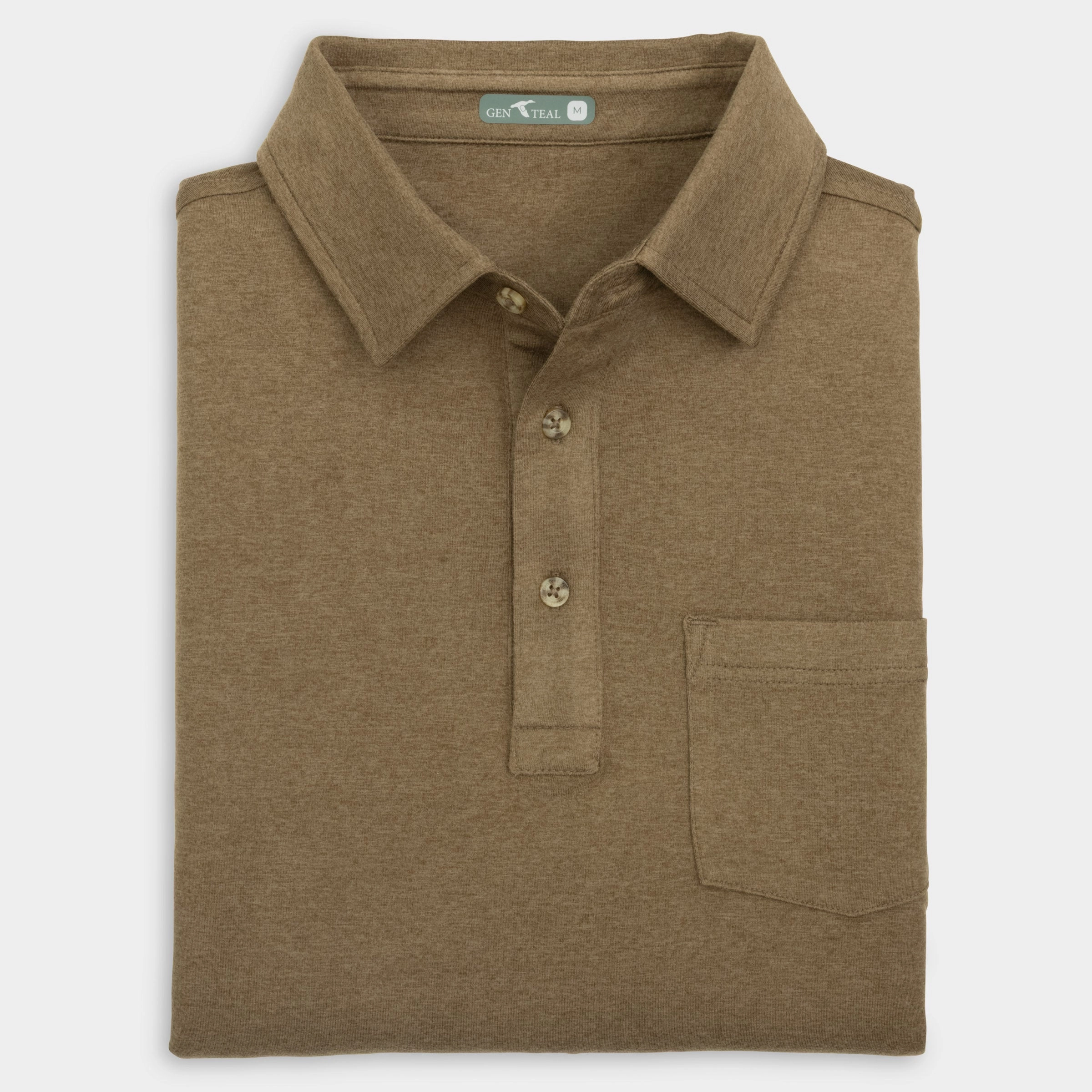Elegant Touch Teak Wander Long Sleeve Polo
