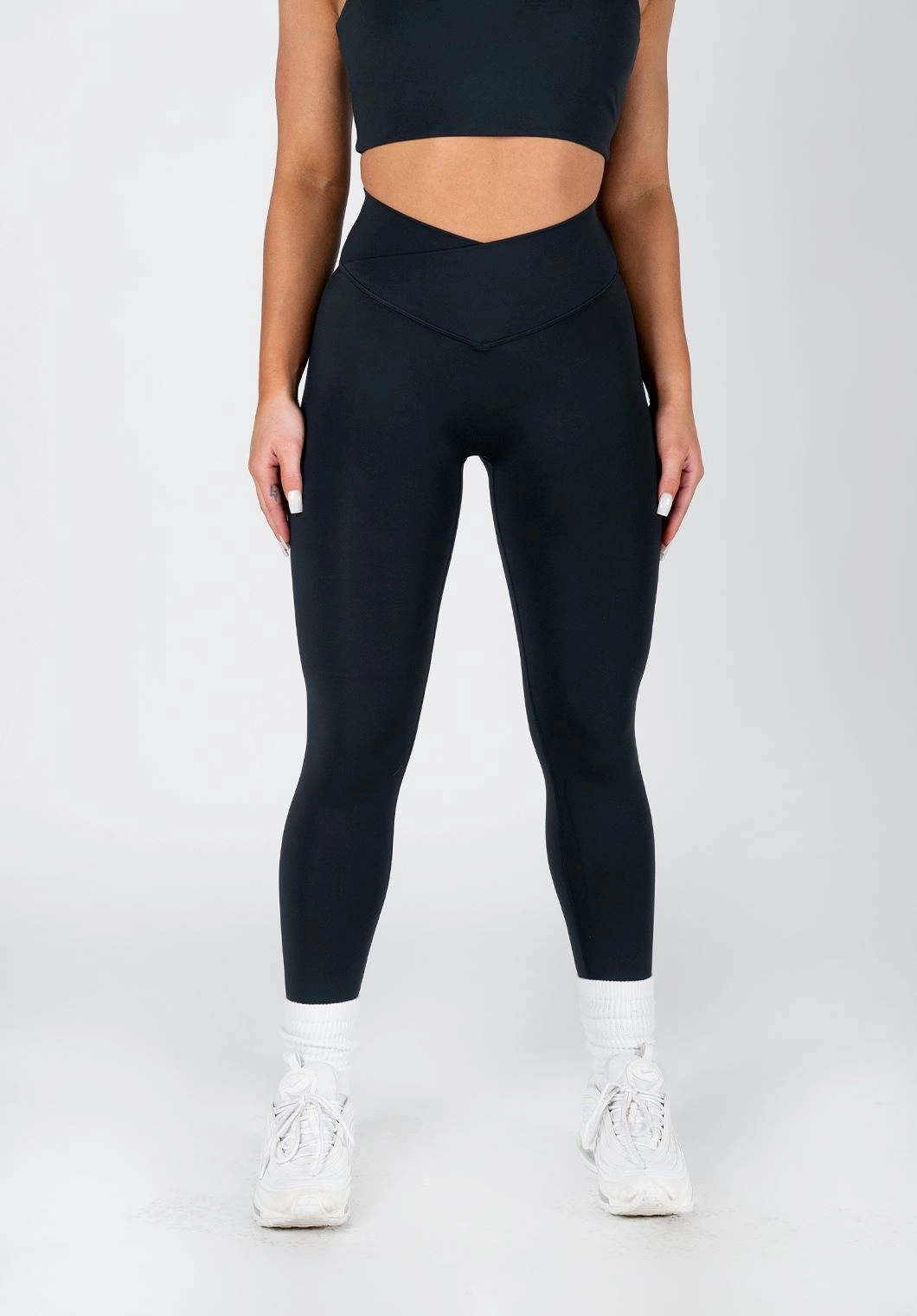 Light Fit FlexSweat Crossover Sculptseam? Legging Black
