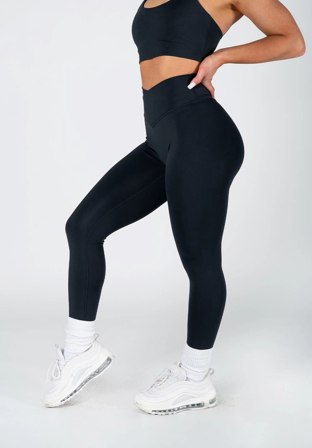 Compression Comfort FlexSweat Crossover Sculptseam? Legging Black