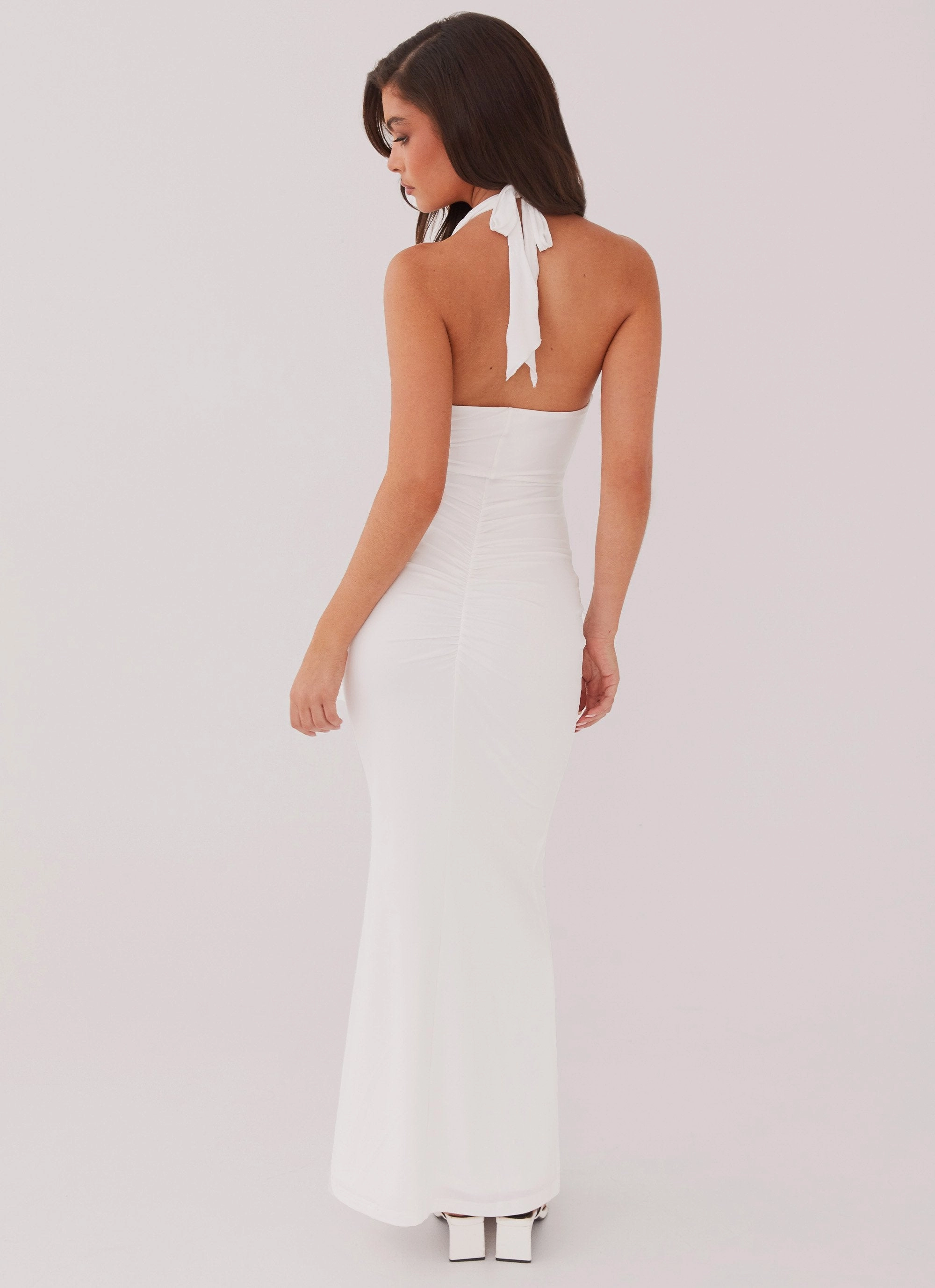 Year Rounder Modern Comfort Allanna Frill Maxi Dress - White