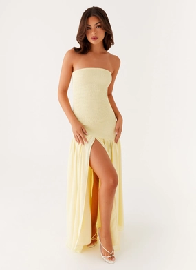 Comfortable and Soft Royce Maxi Dress - Yellow
