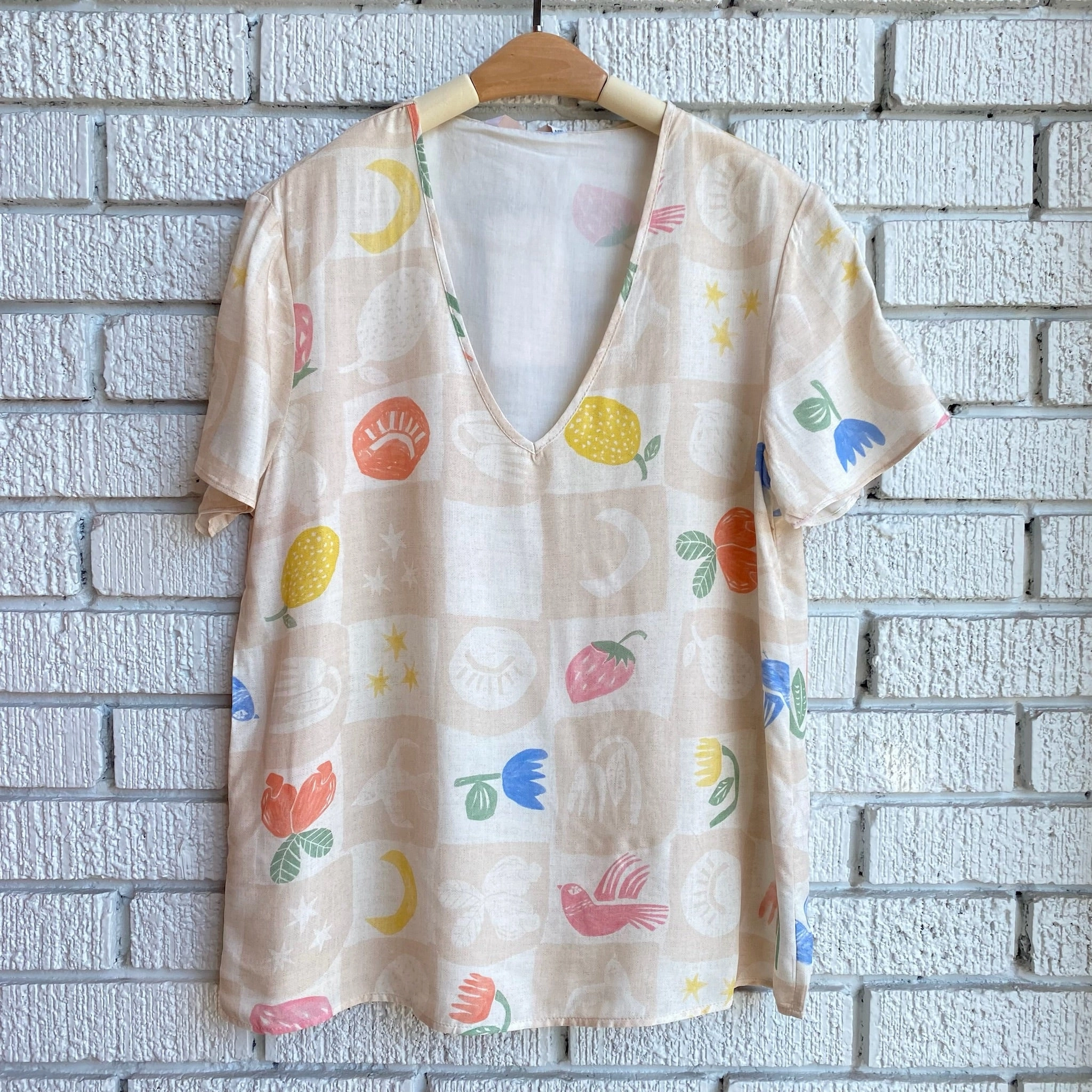 ColorfastFabricTech FLOR Short Sleeve Top