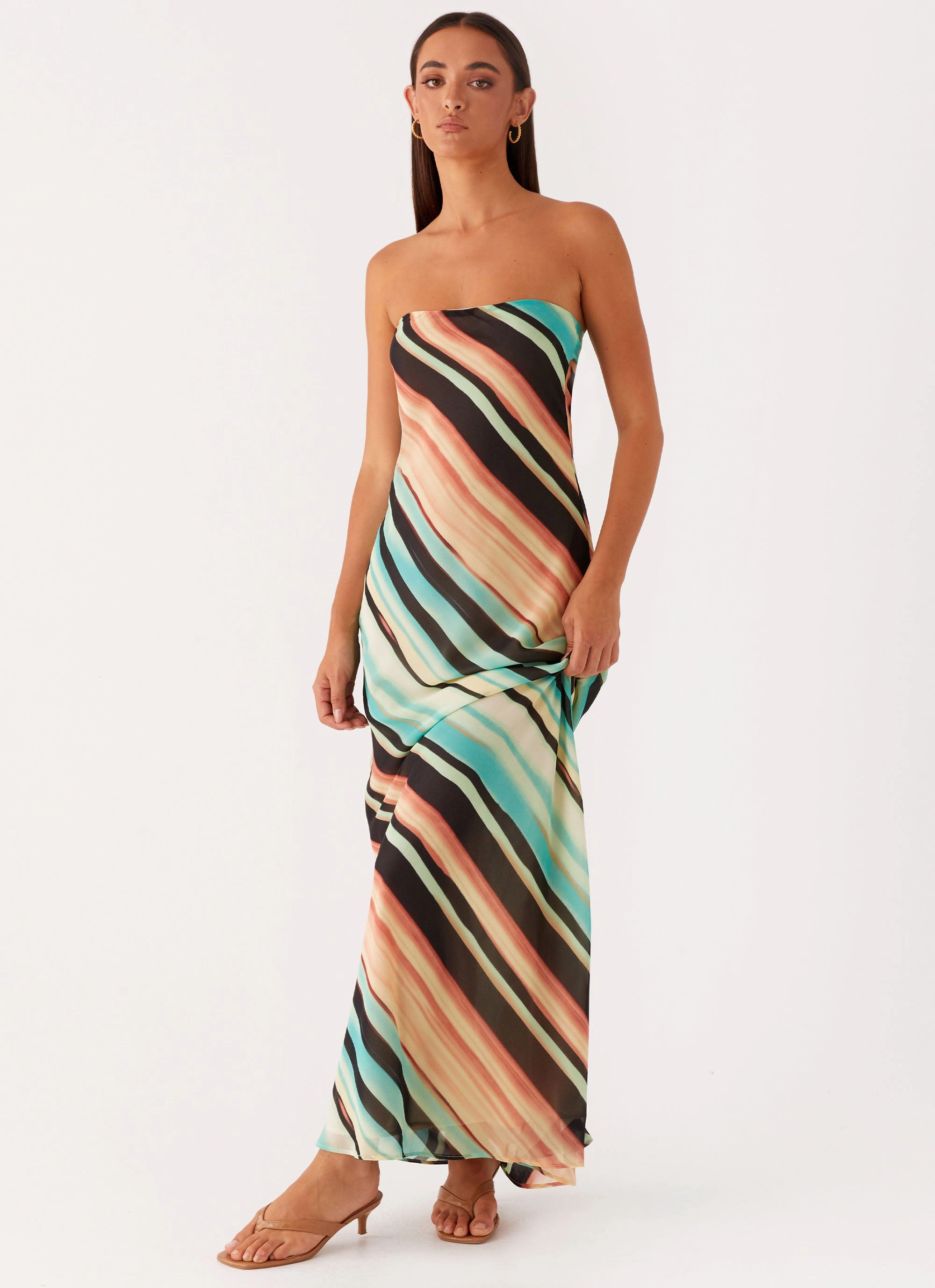Como Maxi Dress - Stripe Cocktail Ready