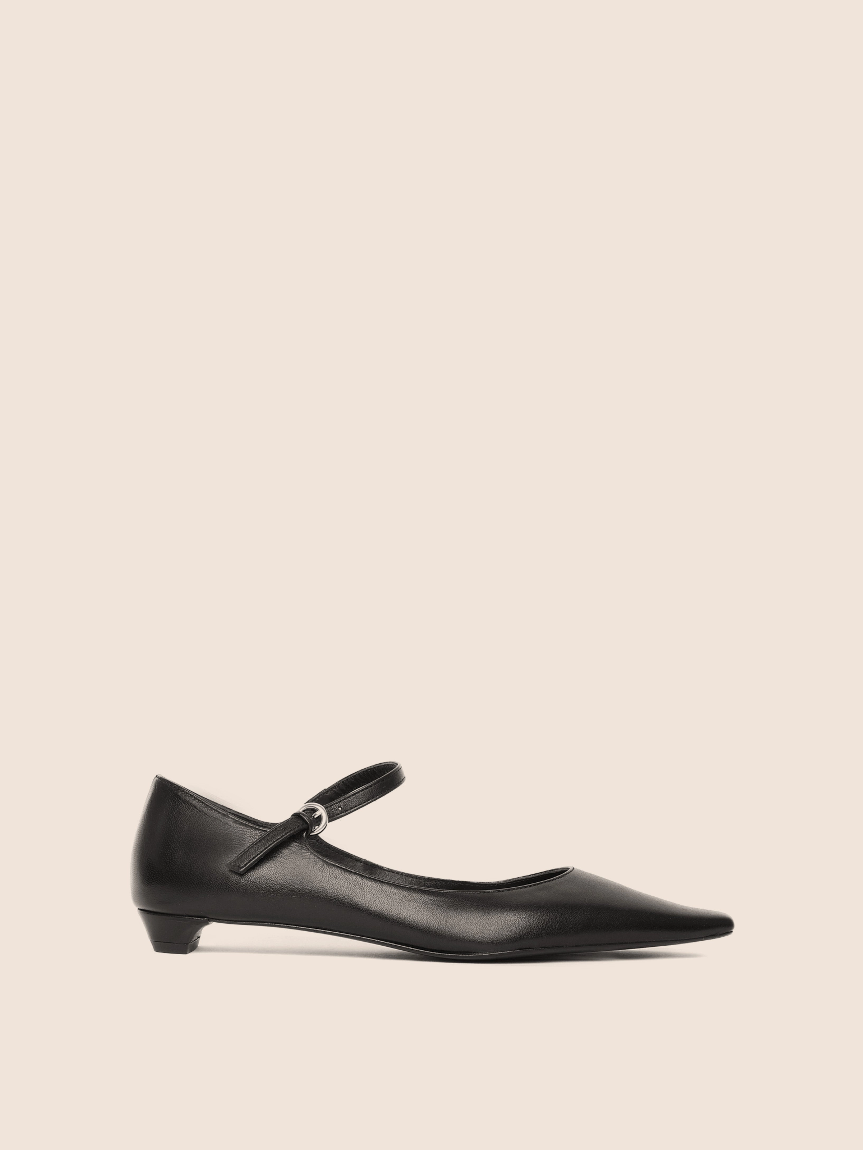 Muriel Black Ballerina Cushioned Footbed