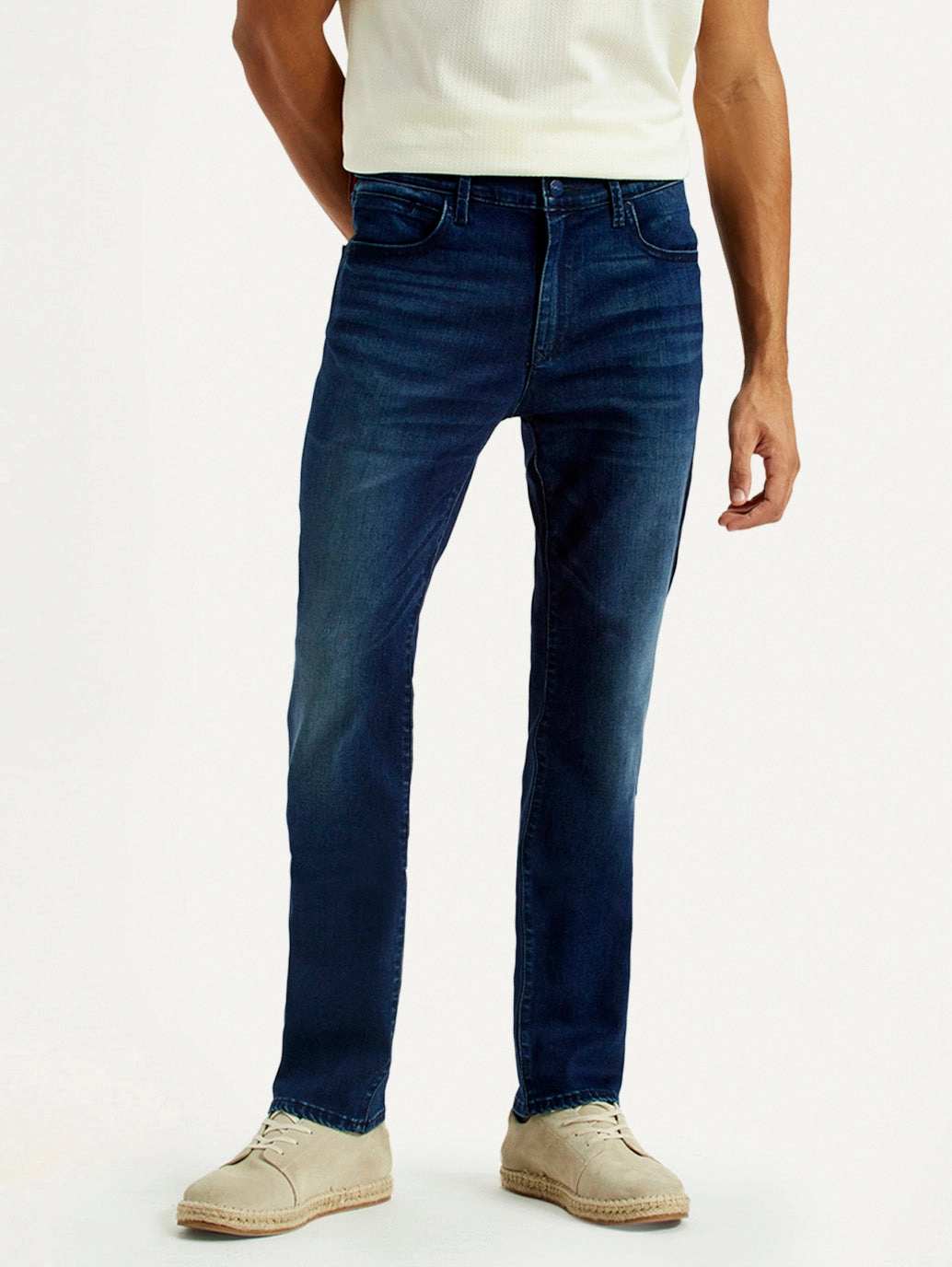 Men's Redloop 511 Dark Indigo Slim Fit Mid Rise Jeans Anytime Look