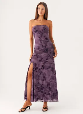 Chic Layers Smooth Layering Alexandrite Midi Dress - Purple