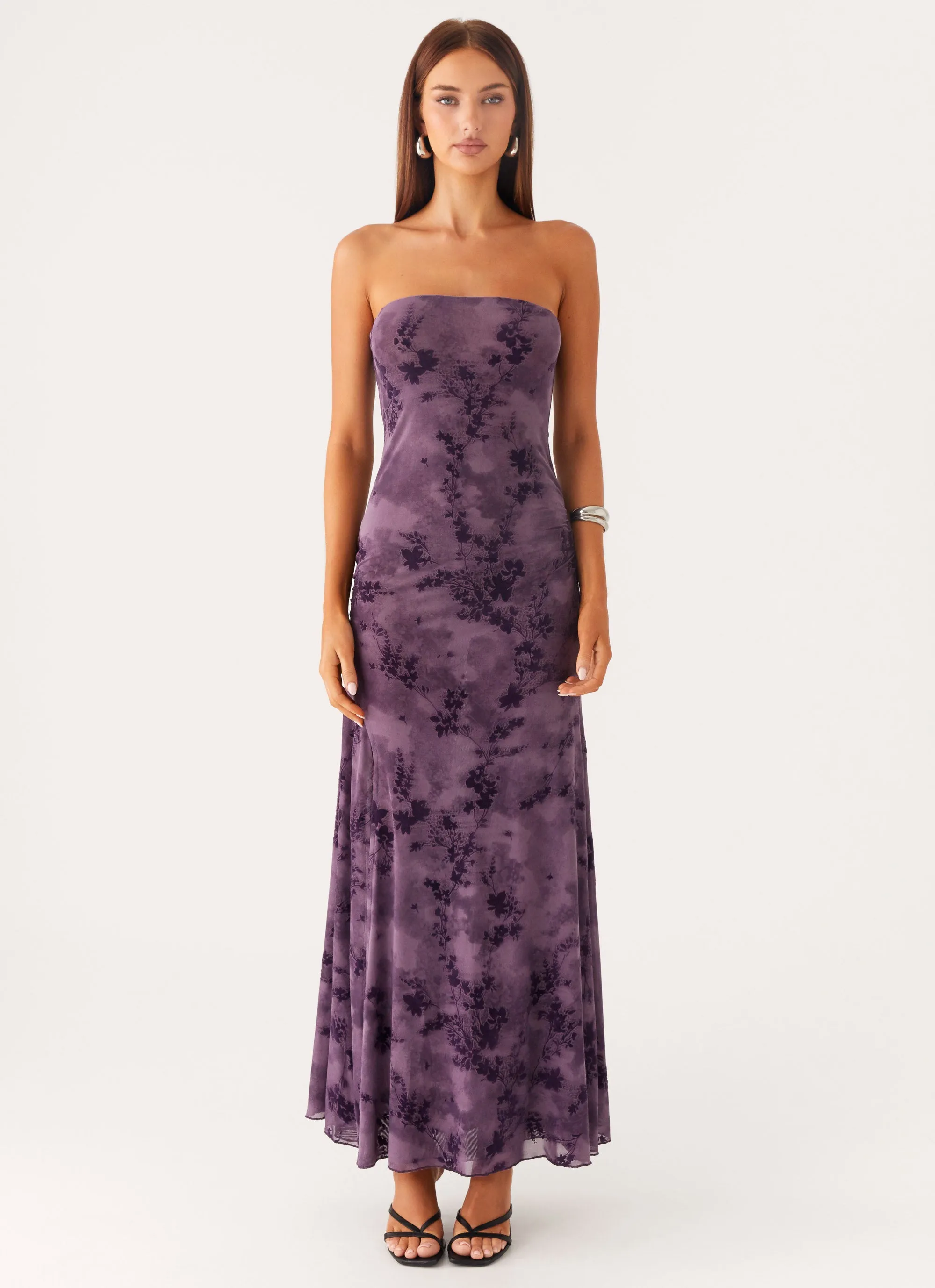 Alexandrite Midi Dress - Purple Feminine Look