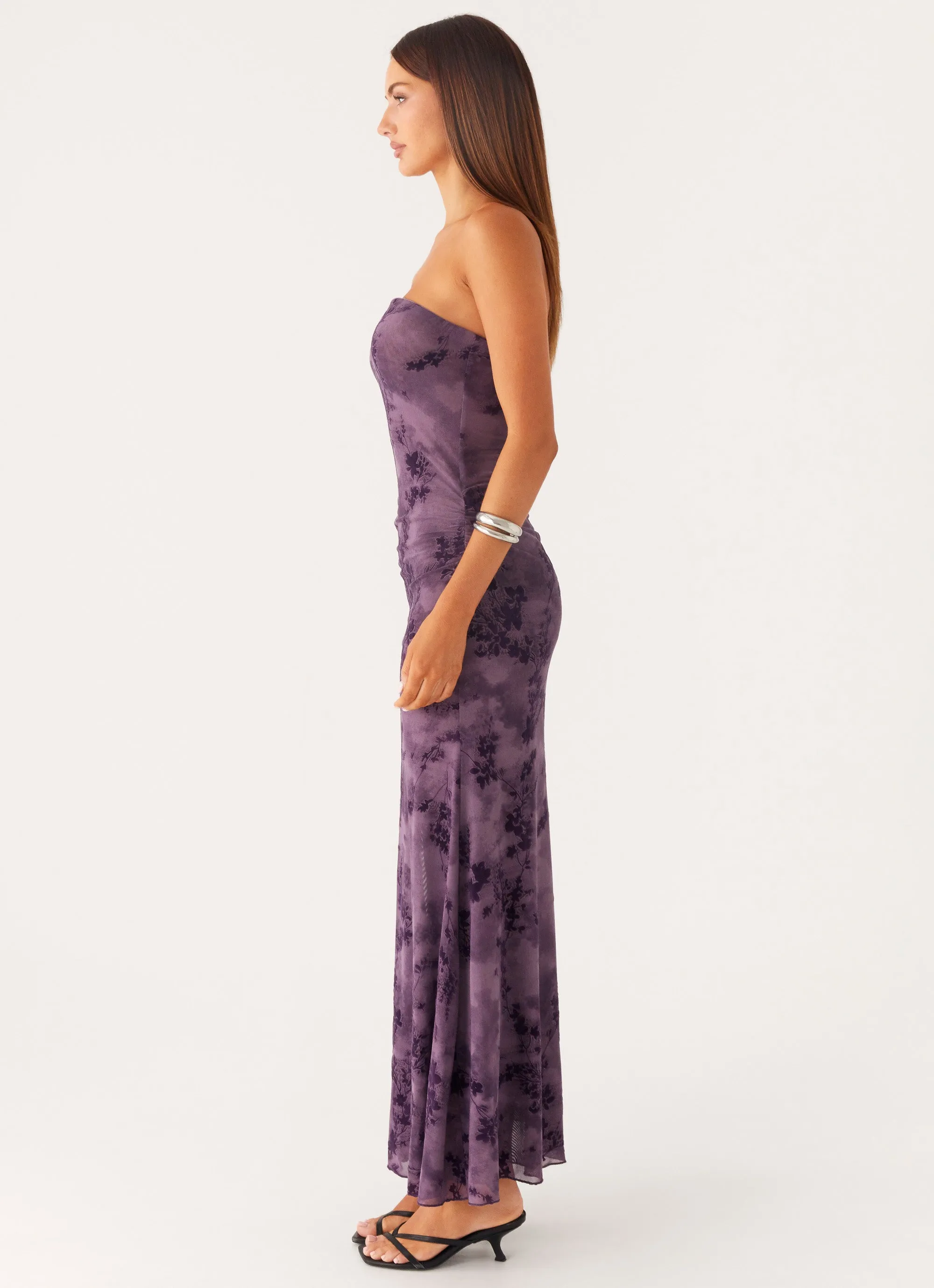 Alexandrite Midi Dress - Purple Summer Air