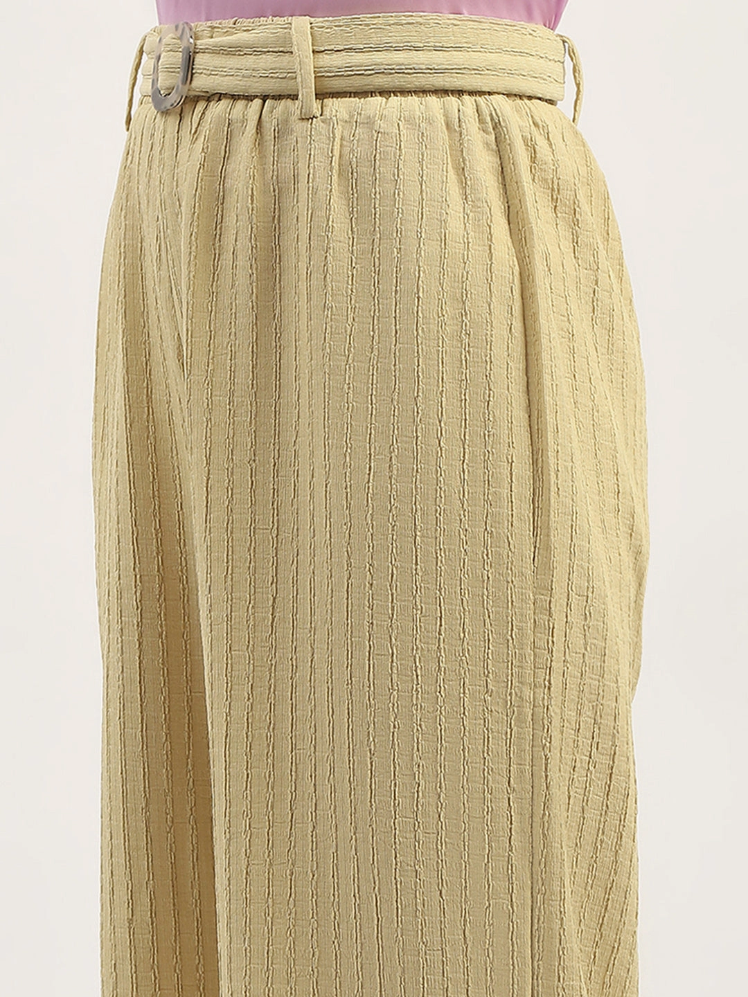 Tall Length Water Resistant Madame Waist Belted Tapered Fit Dusty Green Trousers