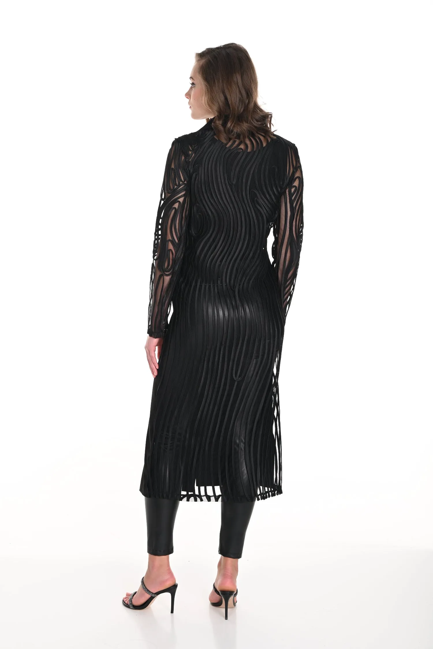 Frank Lyman - 244636U Applique Coat Versatile Styling Layered Comfort Look