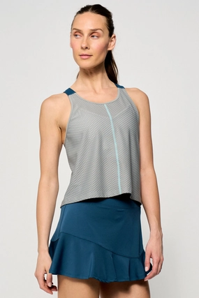 Hurdle Tank - Willow/Peacock/Pastel Blue Support - providing