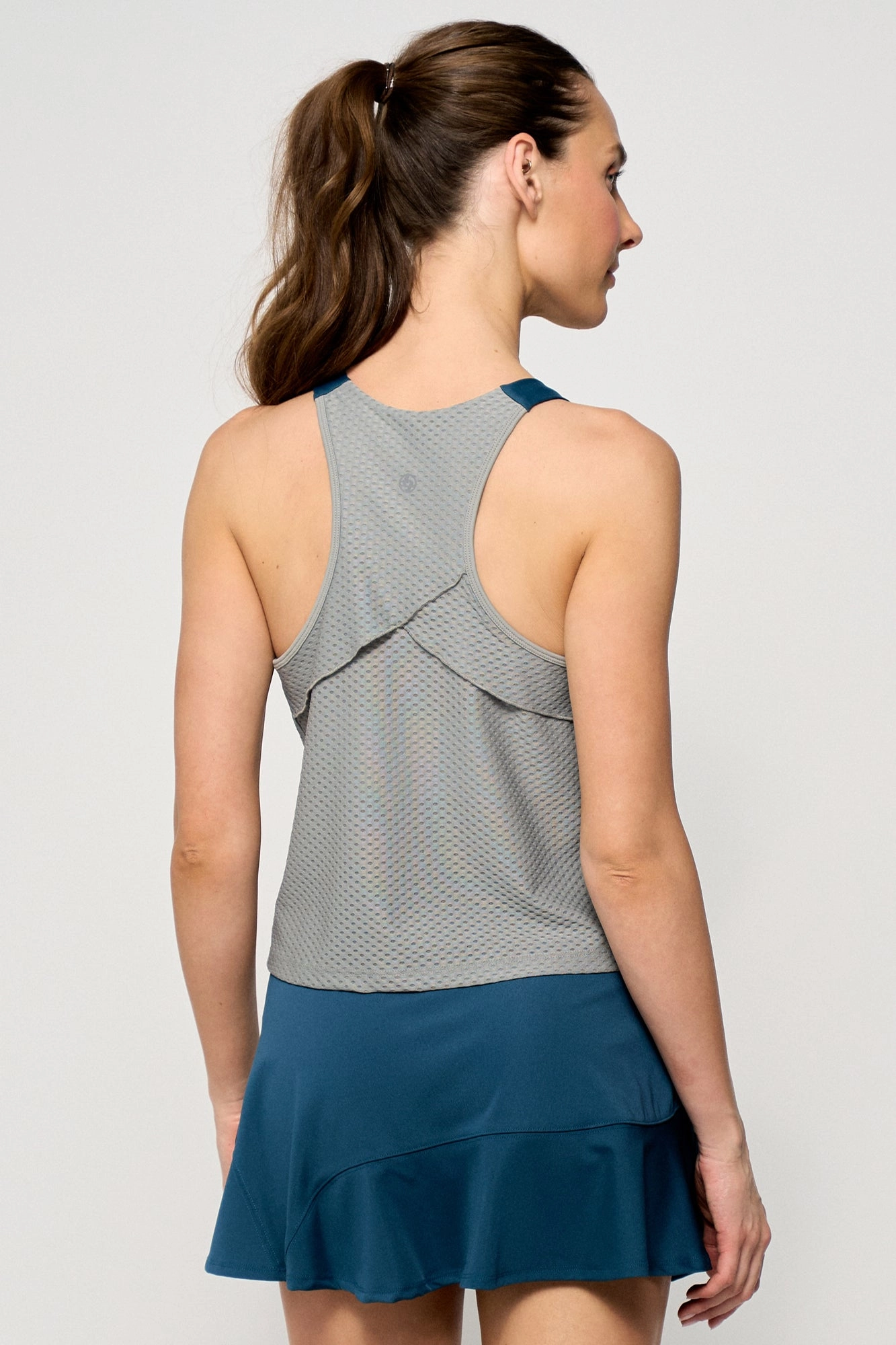 Hydration Pocket Hurdle Tank - Willow/Peacock/Pastel Blue