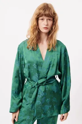 Clean Street Look Abrasion Resistant Edges FRNCH - F12665 Clervie Wrap Kimono