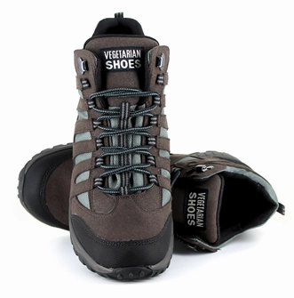 Approach Mid Brown Hiking Boot from Vegetarian Shoes Zip Up Style