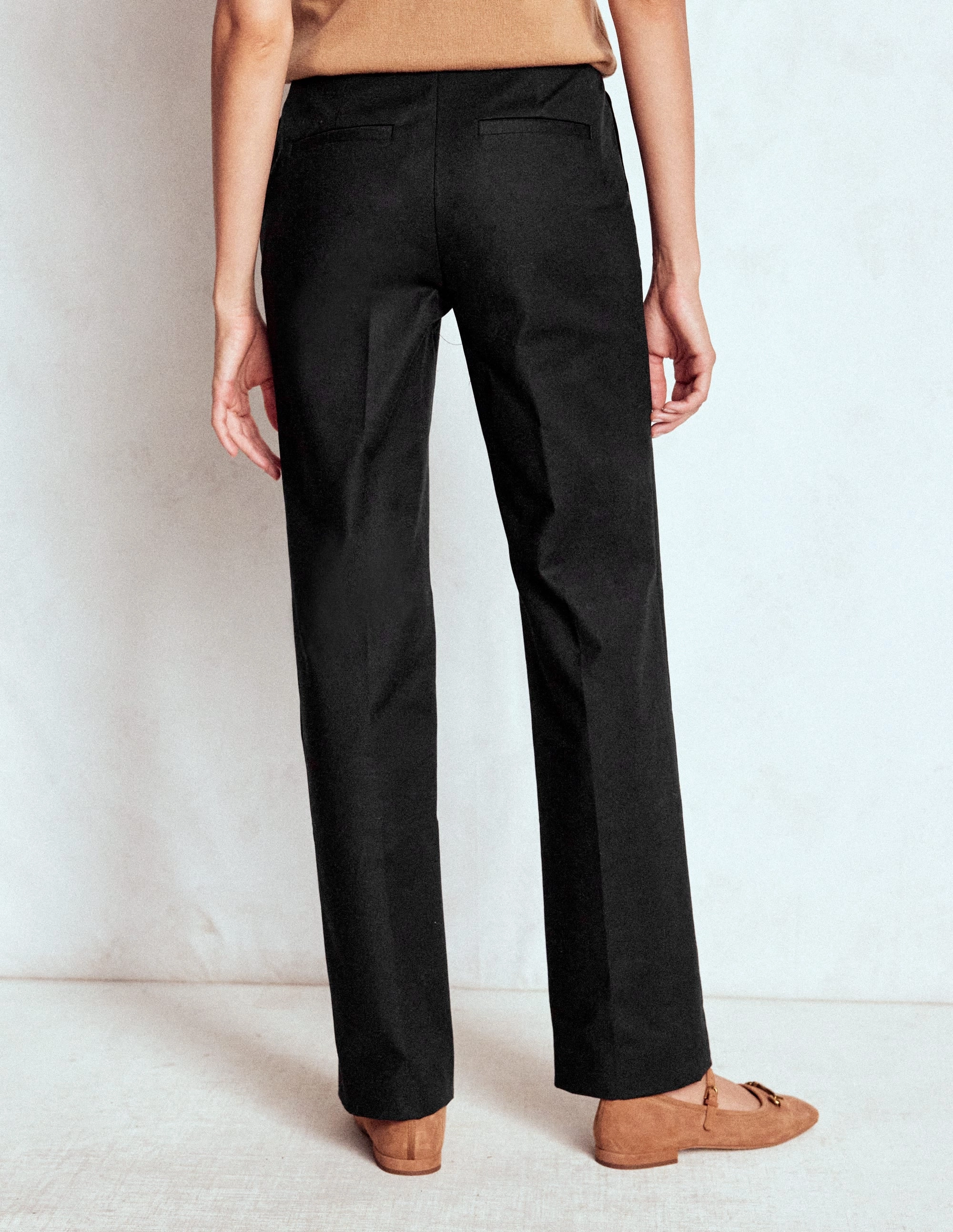 Layering Comfort Full Length Canonbury Trousers-Black