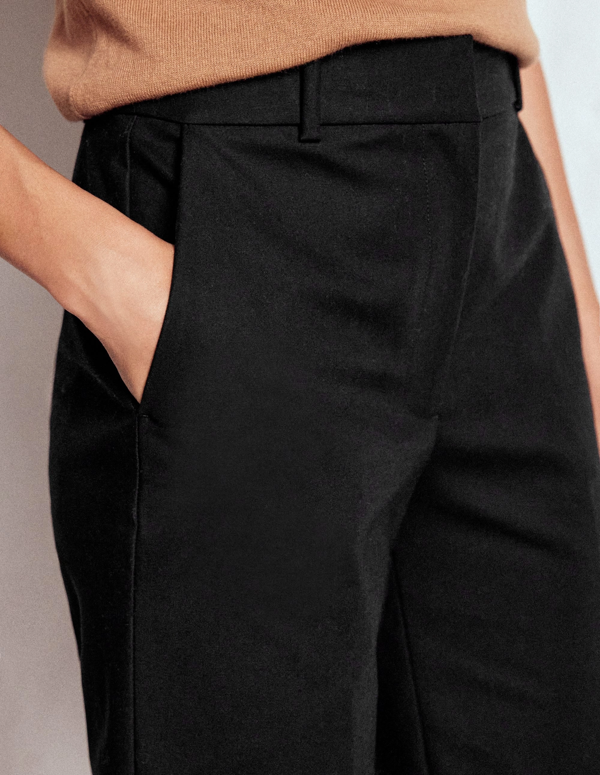 Stay Cool Full Length Canonbury Trousers-Black