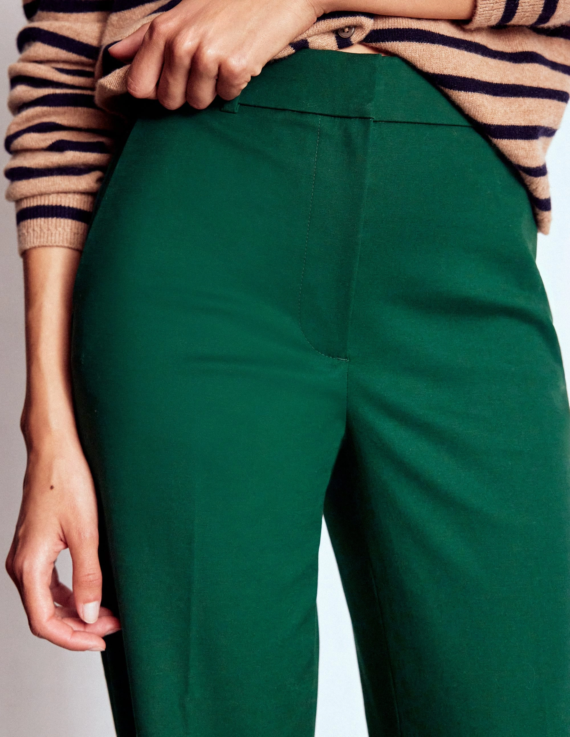 Full Length Canonbury Trousers-Emerald Green Adaptable Fit