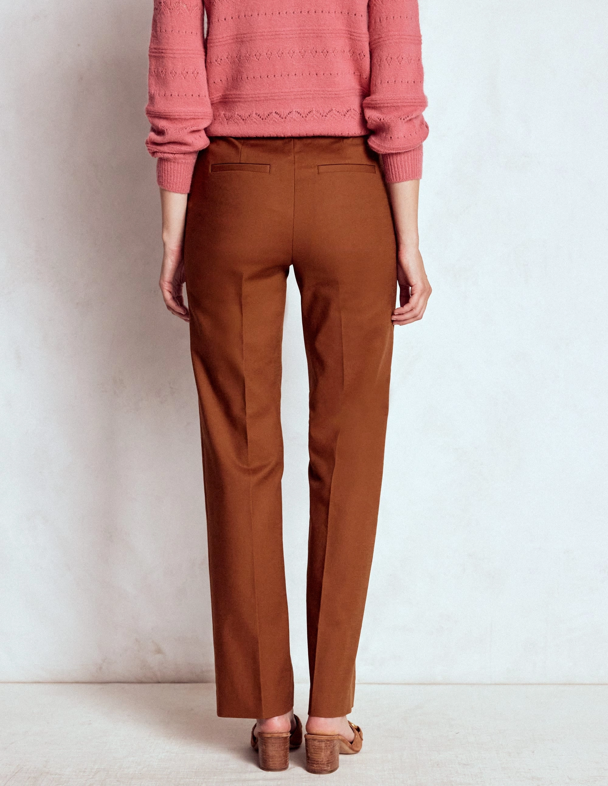 Full Length Canonbury Trousers-Russet SoftCottonBlend