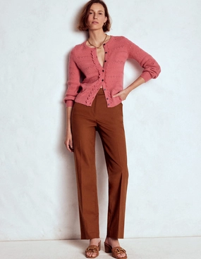 Comfort Stretch Full Length Canonbury Trousers-Russet