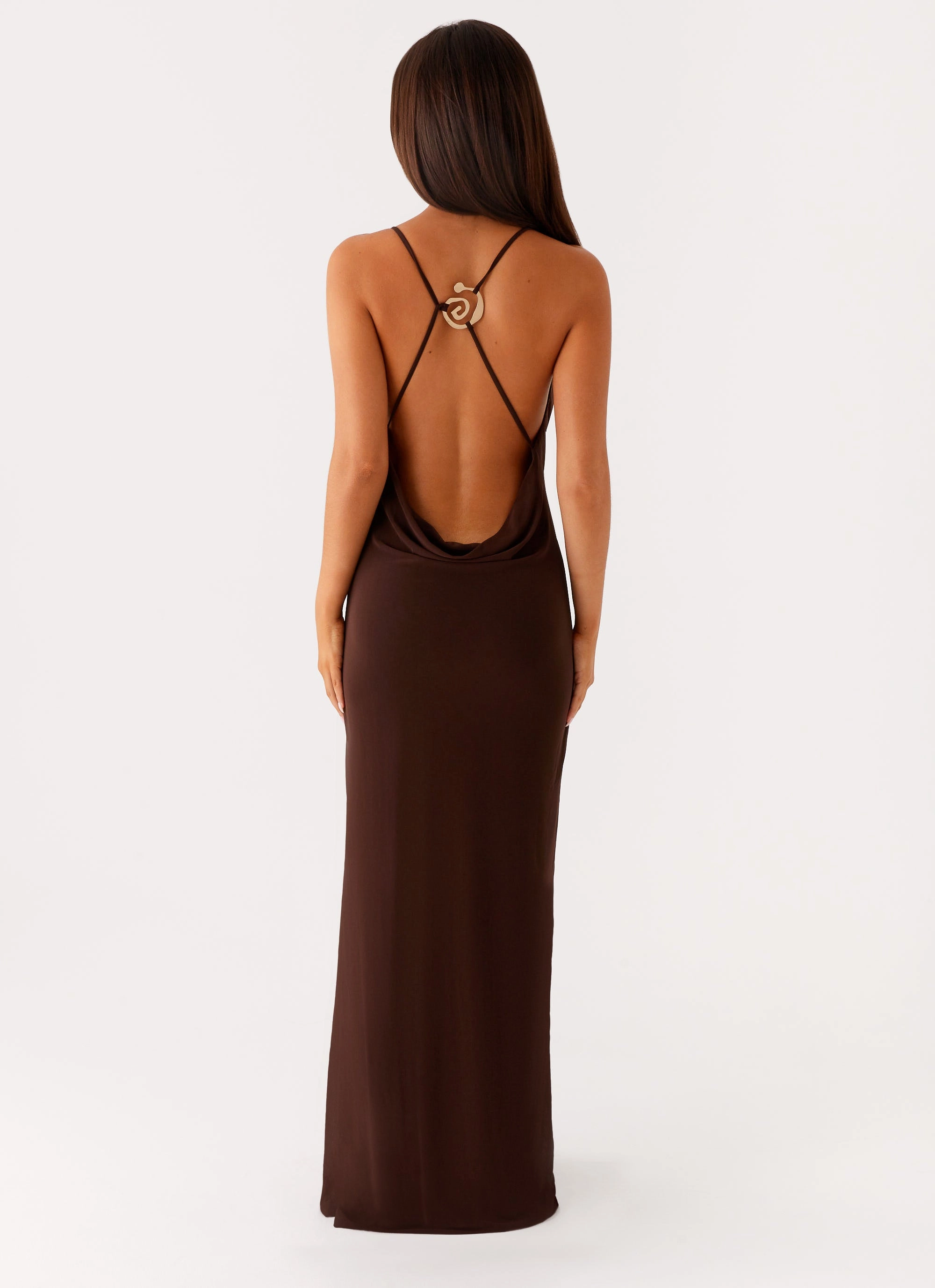 Casual Core Game Player Maxi Dress - Chocolate