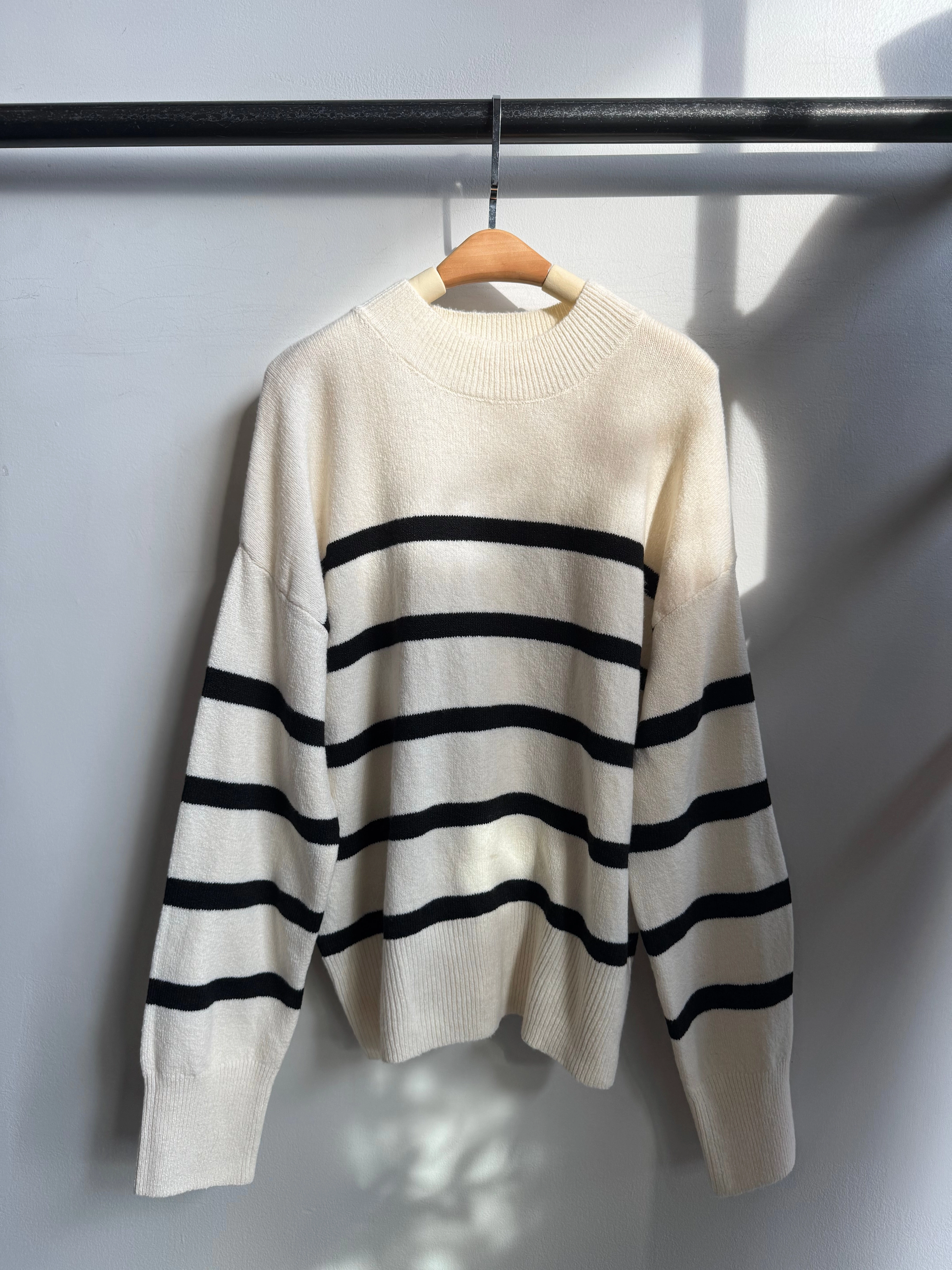 Chilly Day Style Functional Layers GOOD VIBES Sweater