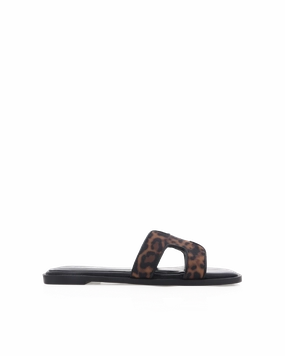 Recycled Rubber Sole GORDY - LEOPARD-BLACK