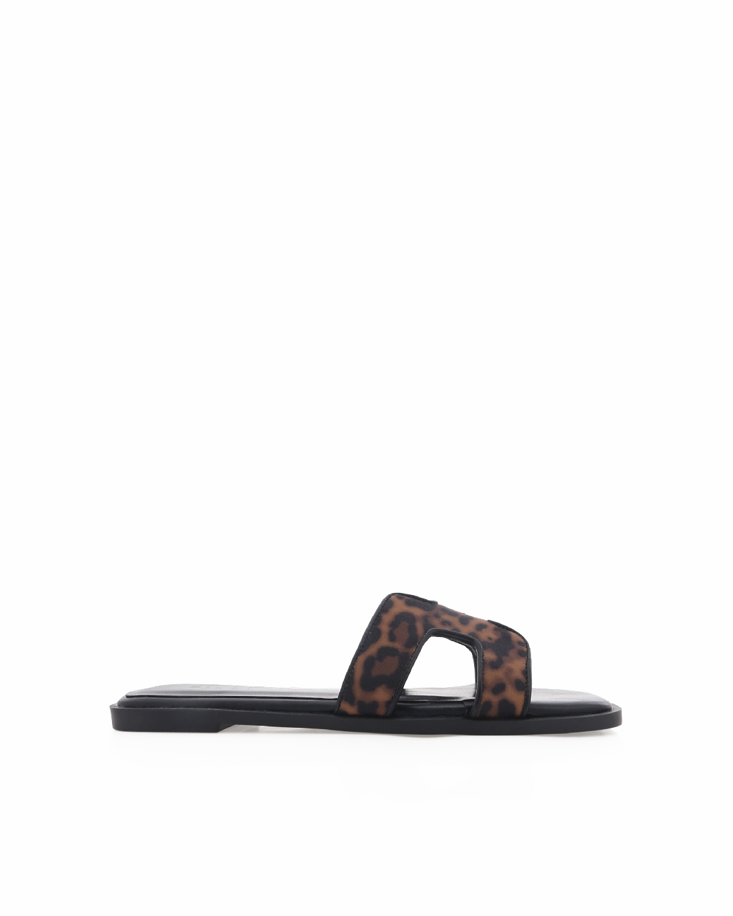 Recycled Rubber Sole GORDY - LEOPARD-BLACK