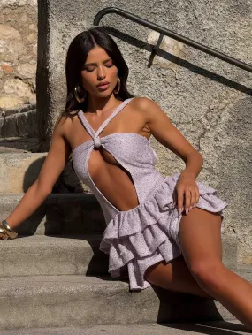 Boho Mood All Fit AMARIATA MINI DRESS LILAC