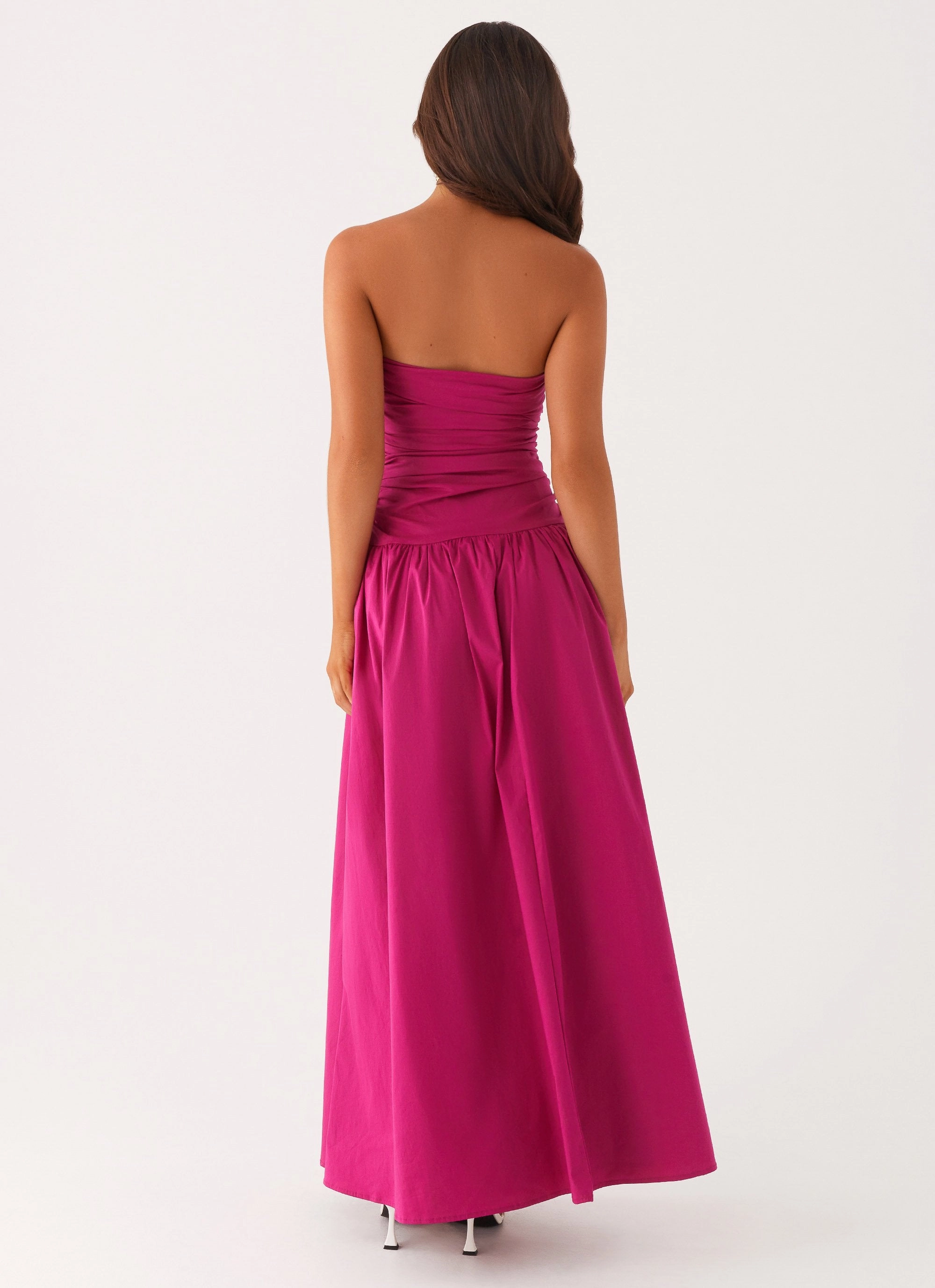 Carmel Maxi Dress - Fuchsia Classic Tailoring Tailored Piece