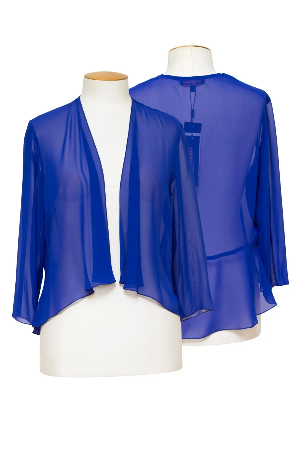 Chill Proof Style Layla Jones / Jesse Harper LJ0212/JH0244 - Calvin Klein Chiffon Jacket with peplum